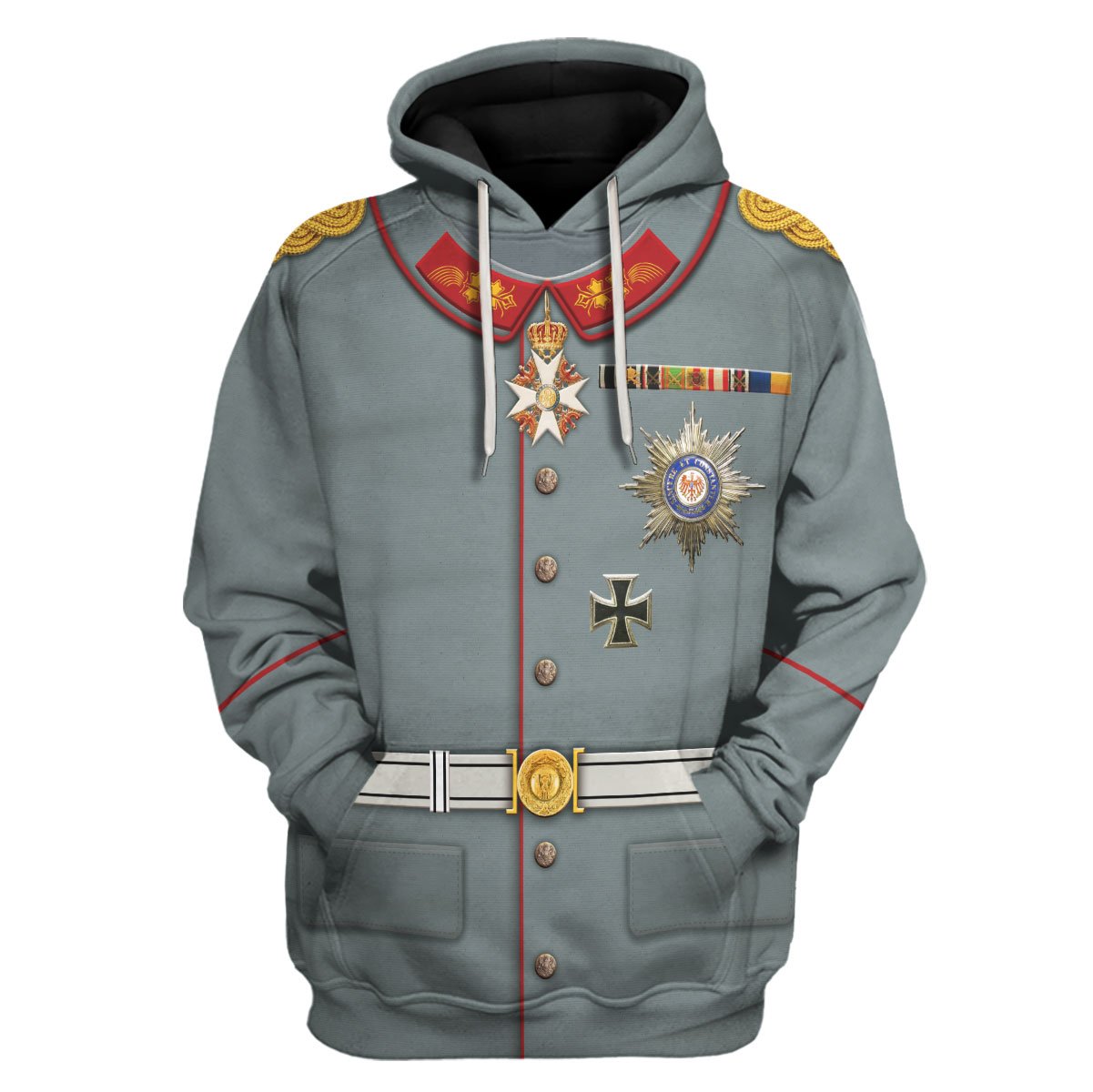 Wilhelm II Former German Emperor Fleece Hoodie