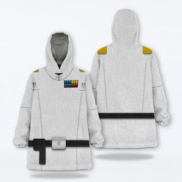MakerHuman Grand Admiral Thrawn Cosplay & Costume Over Size Hoodie Fleece One Size