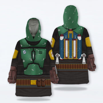 MakerHuman The Book Of Boba Fett Cosplay & Costume Over Size Hoodie Fleece One Size