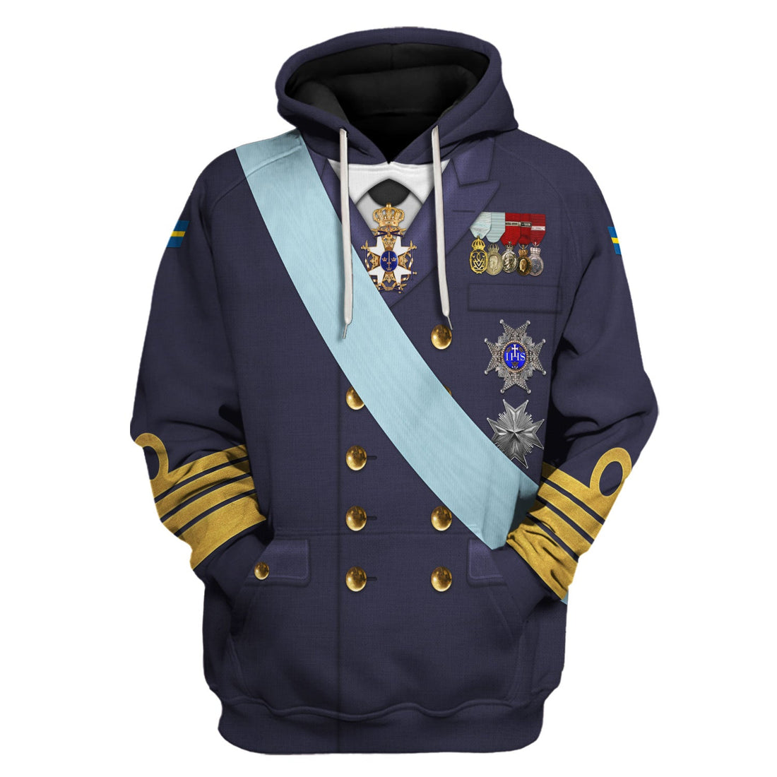 Carl XVI Gustaf of Sweden Costume Hoodie Sweatshirt T-Shirt Tracksuit