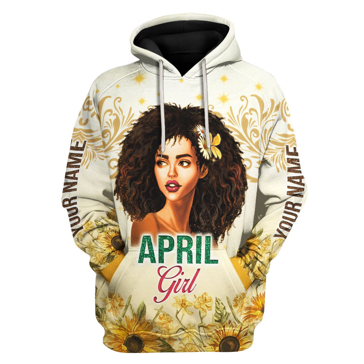 YMskins Personalized Tops April Girl All Over Printed