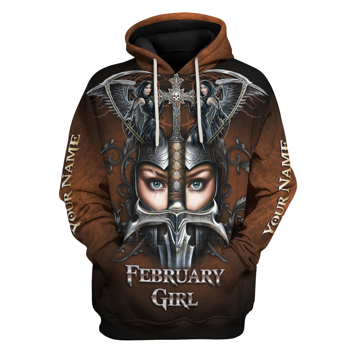 YMskins Personalized Tops February Girl All Over Printed
