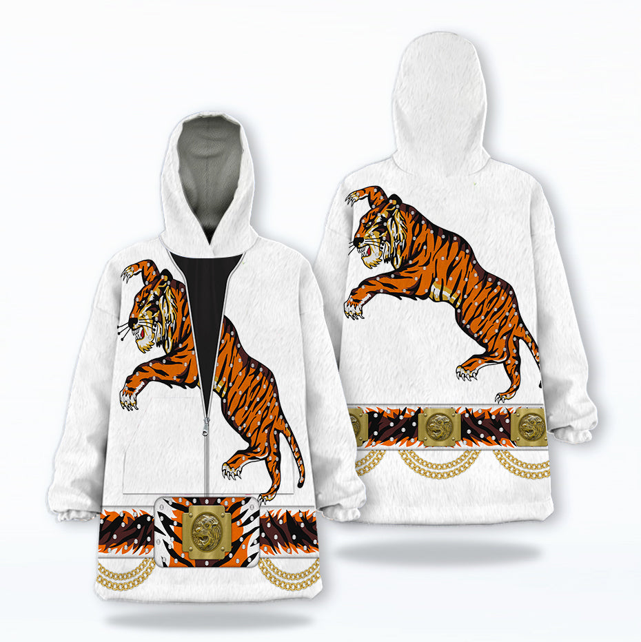 MakerHuman YMskins Elvis Presley Tiger Cosplay & Costume Over Size Hoodie Fleece One Size