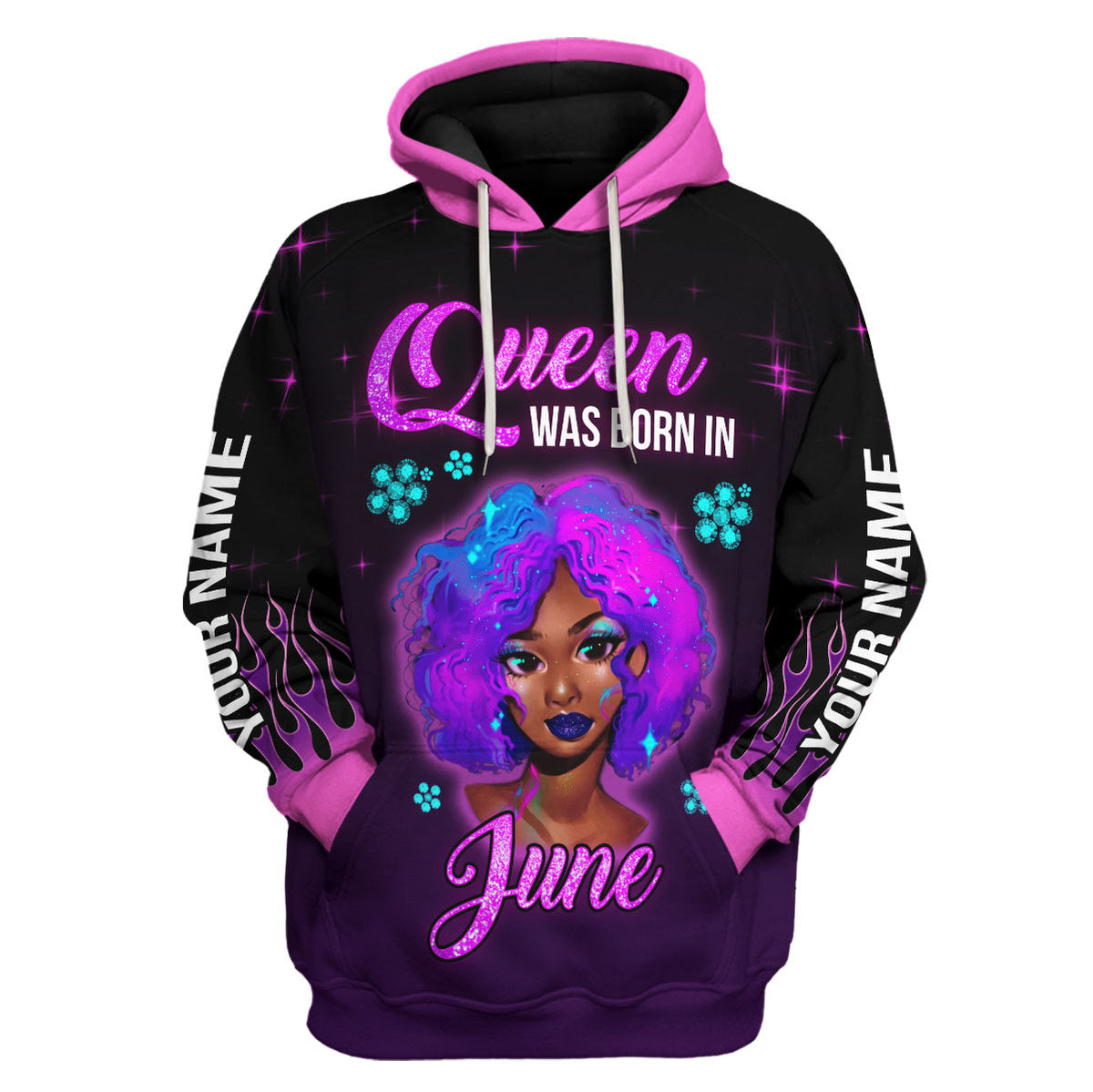YMskins Personalized Tops Queen Was Born In June All Over Printed