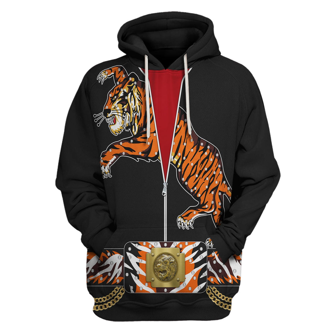 Elvis Presley Tiger Black Costume Hoodie Sweatshirt T-Shirt Sweatpants