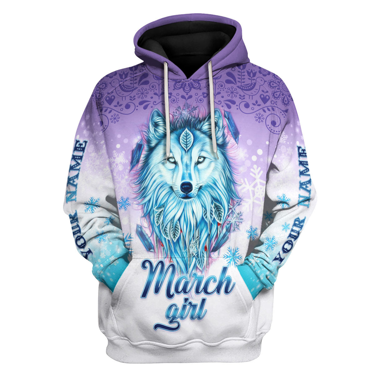 YMskins Personalized Tops I'm A March Queen All Over Printed