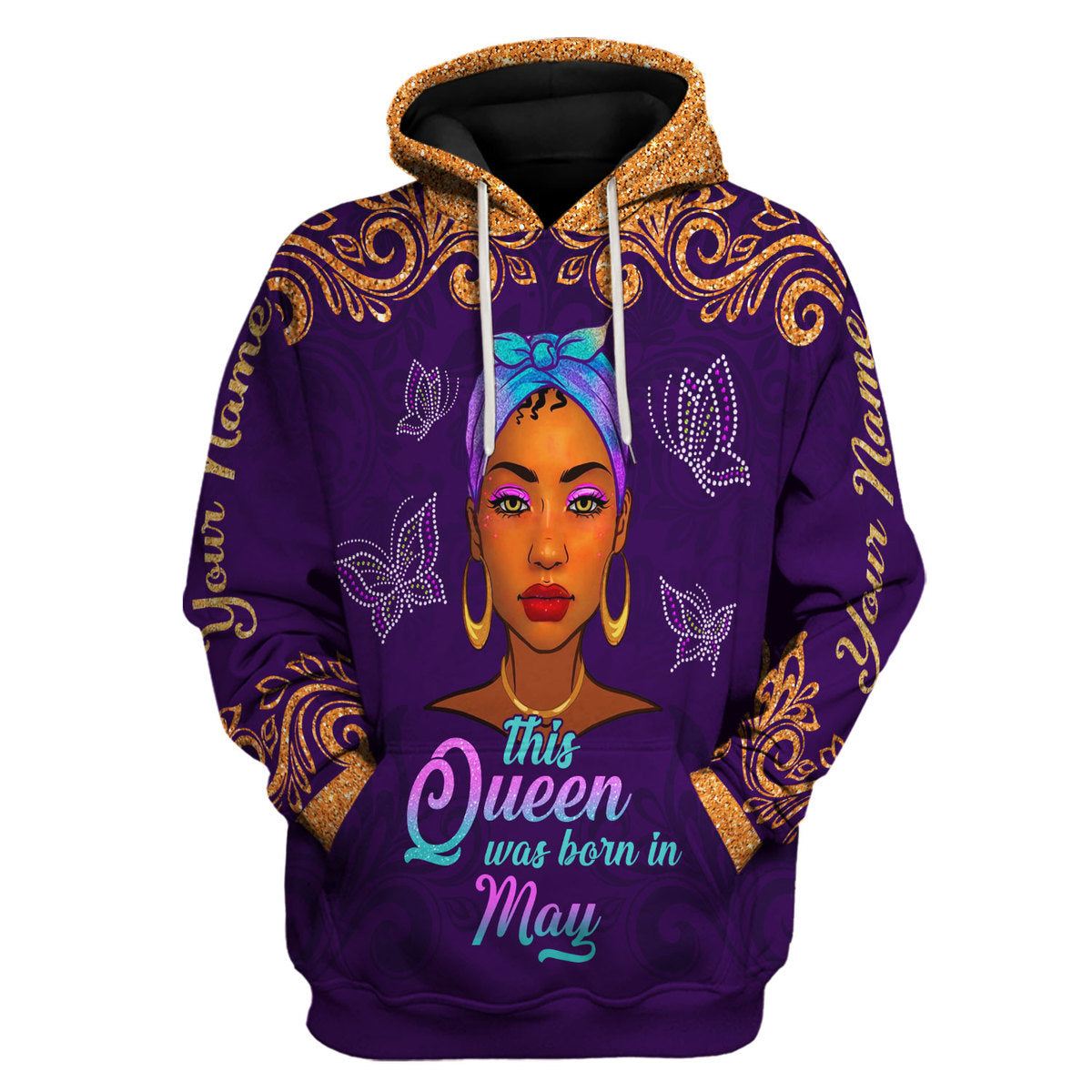 YMskins Personalized Tops May Queen All Over Printed