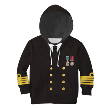 Titanic Captain Kid Outfits Costume Hoodie Sweatshirt T-Shirt Sweatpants Tracksuit