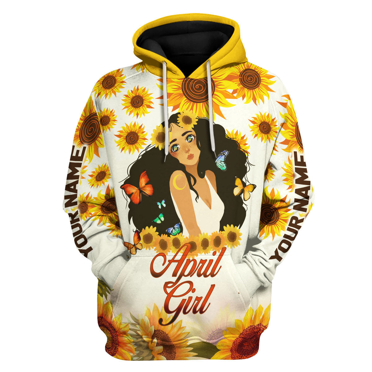 YMskins Personalized Tops April Girl All Over Printed