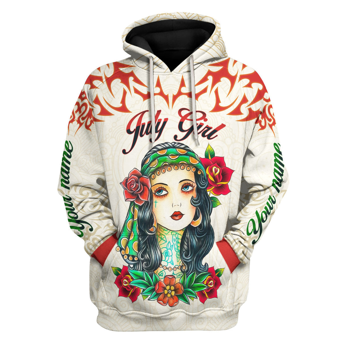 YMskins Personalized Tops July Girl All Over Printed