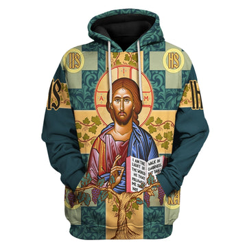 YMskins Tops Pullover Sweatshirt Jesus Greek Orthodoxy 3D Apparel