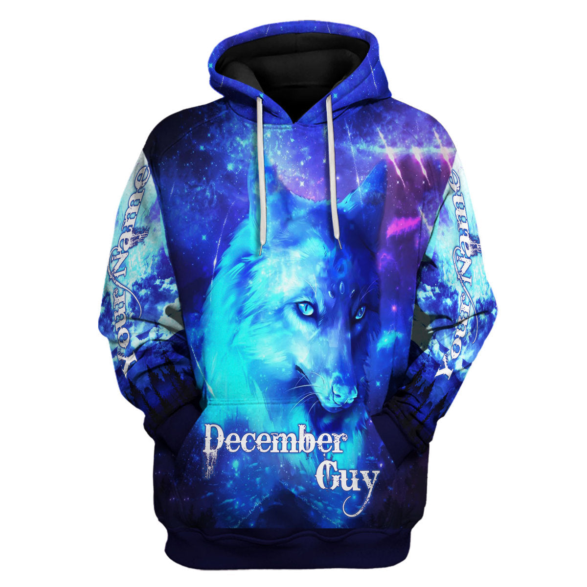 YMskins Personalized Hoodie December Guy All Over Printed