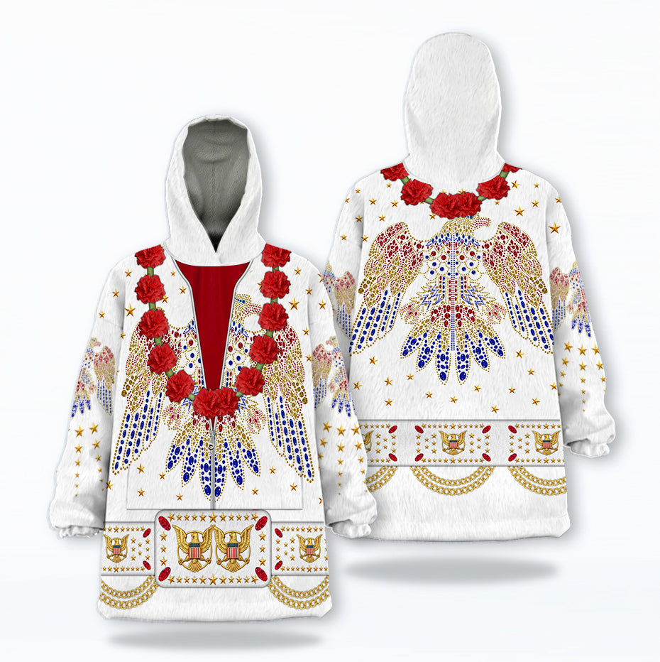 MakerHuman Elvis Aloha Cosplay & Costume Over Size Hoodie Fleece One Size