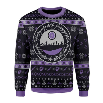 YMskins Christmas Sweater The Lord of the Rings The Fellowship 3D Apparel