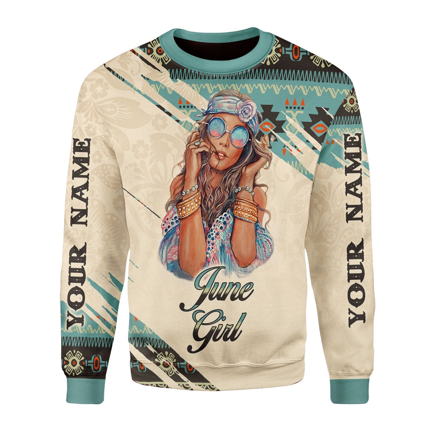 YMskins Personalized Tops June Girl All Over Printed