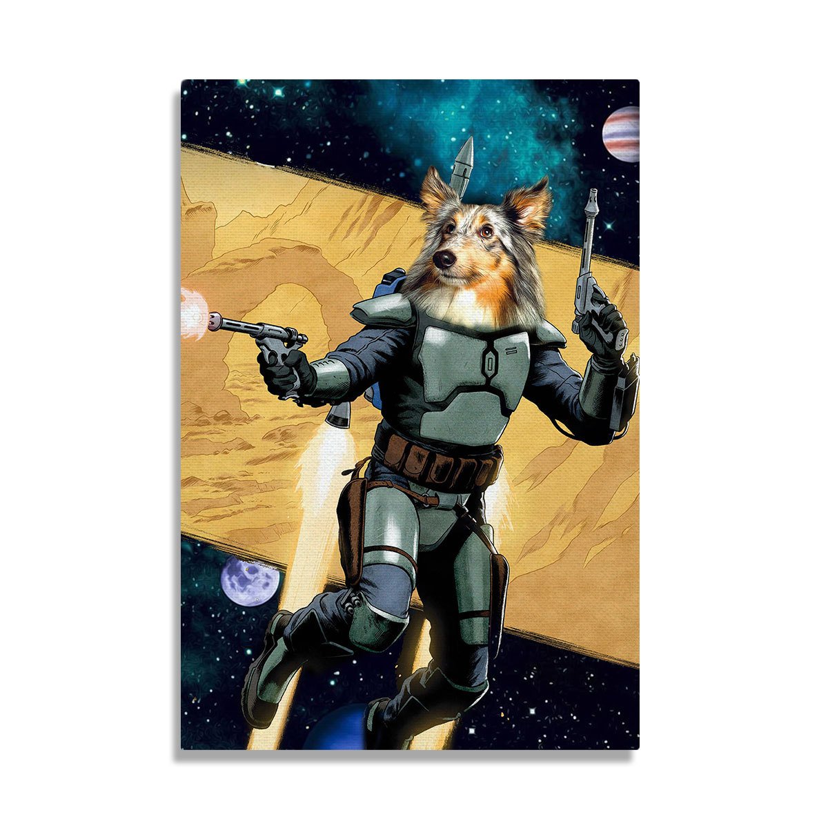 Customized Pet Canvas - Jango Fett