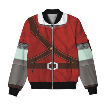 MakerHuman Knights of Skyloft Red Bomber Jacket