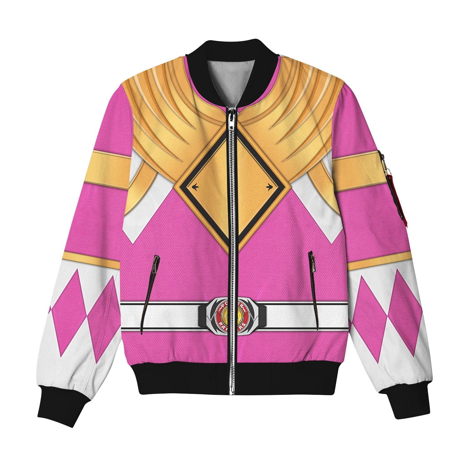 MakerHuman Pink Ranger Dragon Shield Bomber Jacket