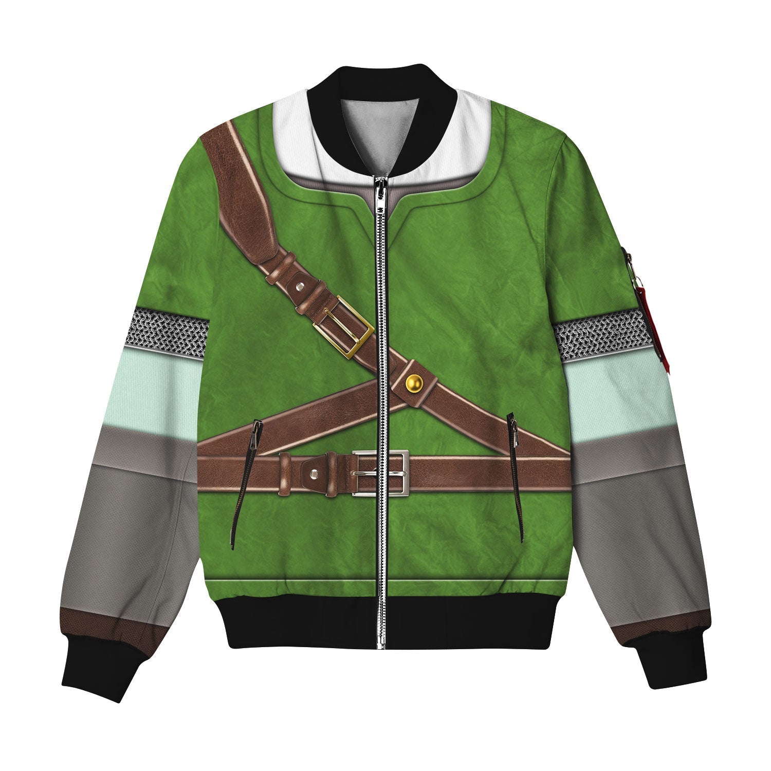 MakerHuman Knights of Skyloft Green Shield Bomber Jacket