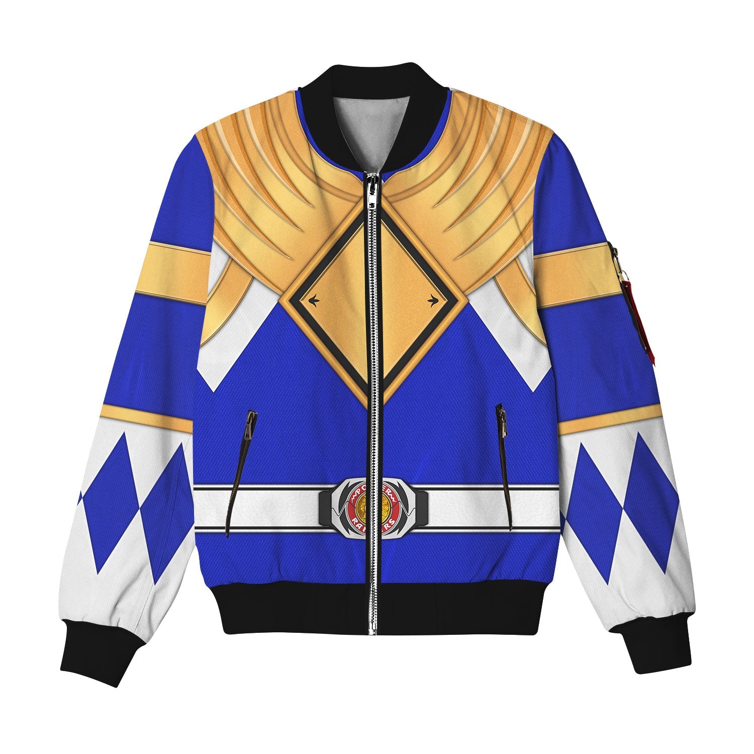 MakerHuman Blue Ranger Dragon Shield Bomber Jacket
