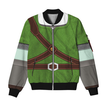 MakerHuman Knights of Skyloft Green Bomber Jacket