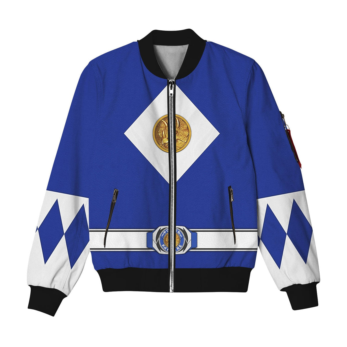 MakerHuman Blue Ranger Mighty Morphin The Movie (1995)  Bomber Jacket