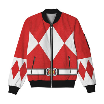 MakerHuman Red Ranger Mighty Morphin Bomber Jacket