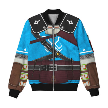 MakerHuman Tears Of The Kingdom Link Champion's Tunic Attire Bomber Jacket