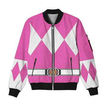 MakerHuman Pink Ranger Mighty Morphin Bomber Jacket