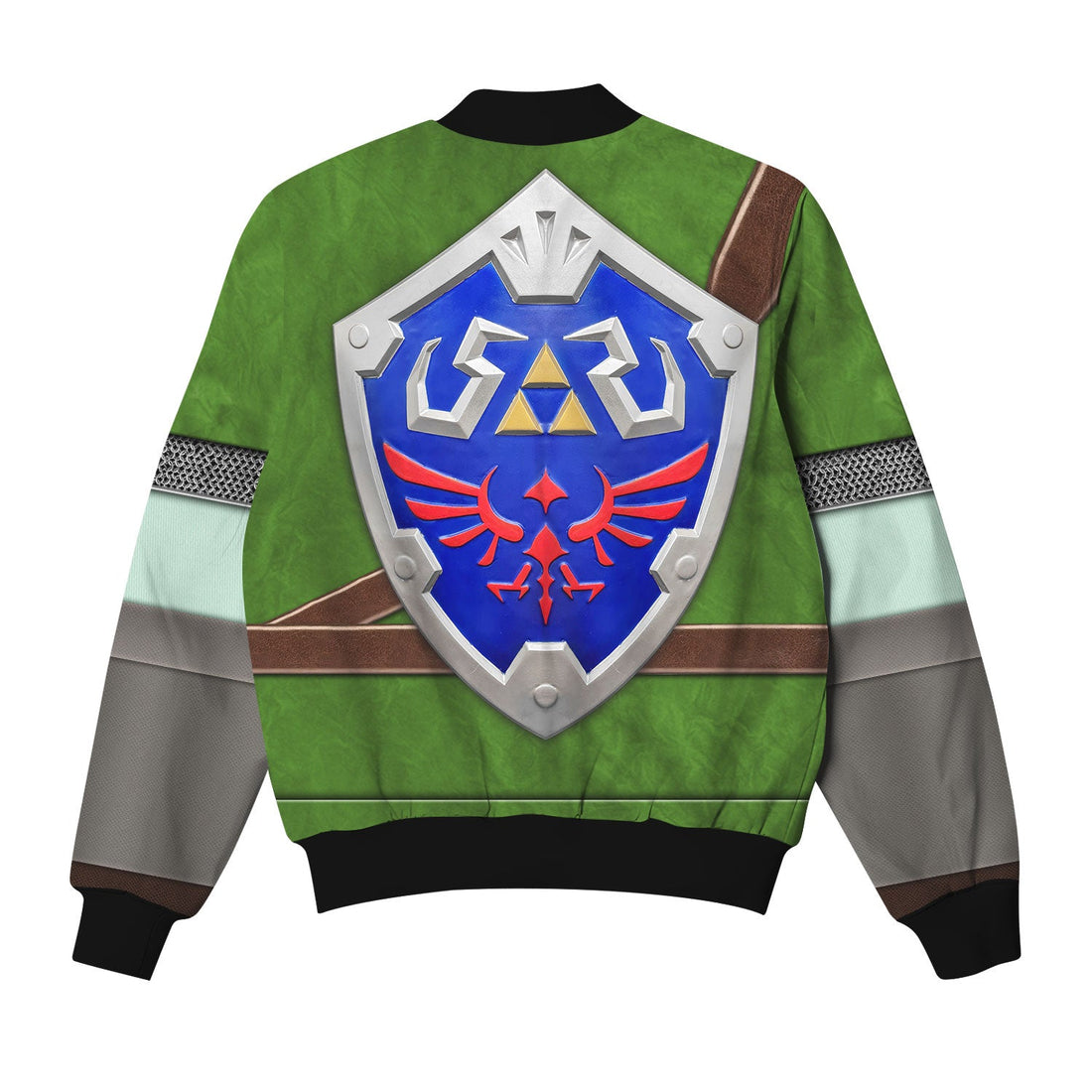 MakerHuman Knights of Skyloft Green Shield Bomber Jacket