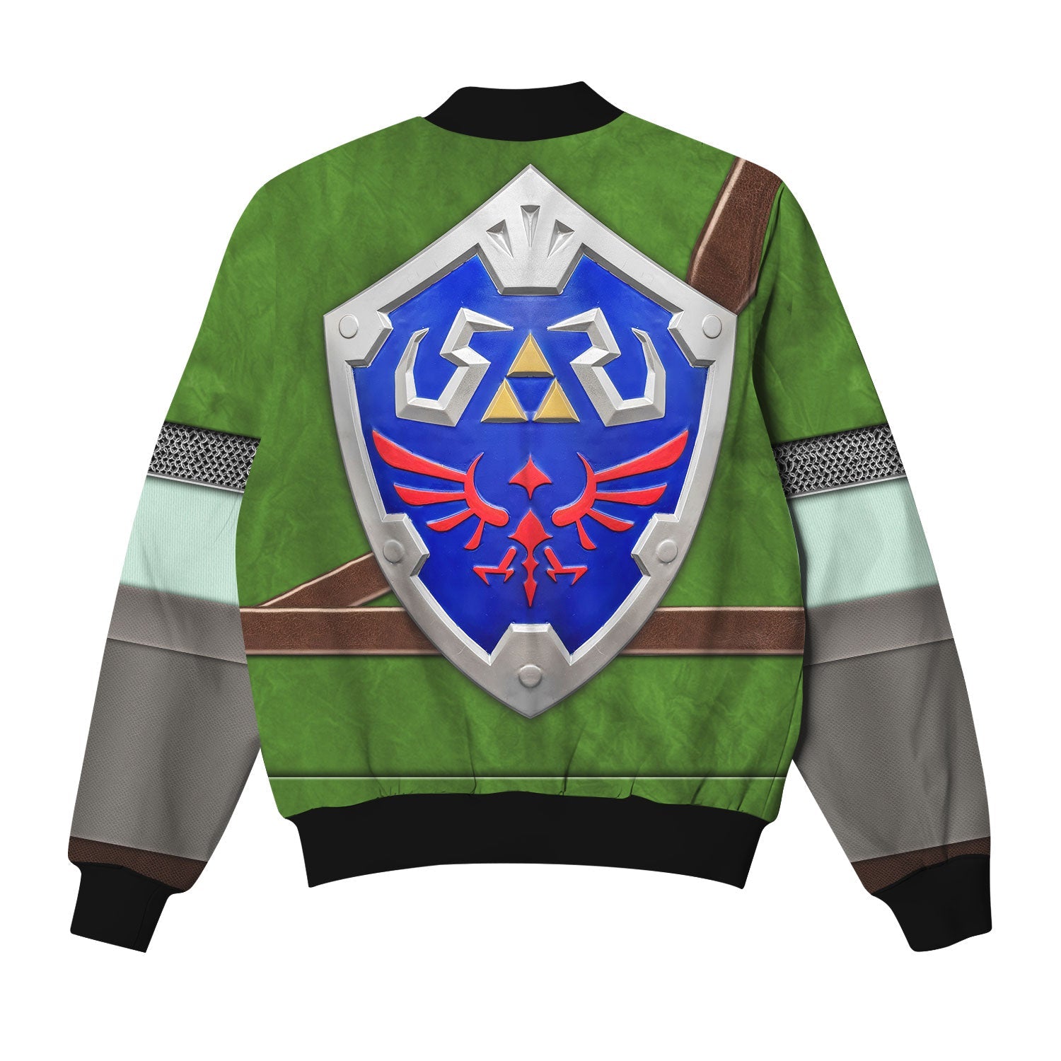 MakerHuman Knights of Skyloft Green Shield Bomber Jacket