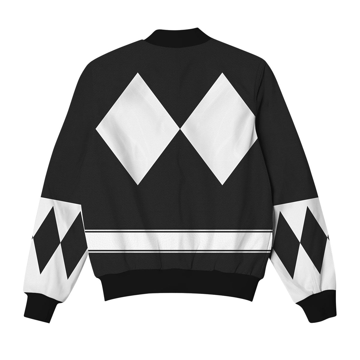 MakerHuman Black Ranger Mighty Morphin The Movie (1995) Bomber Jacket