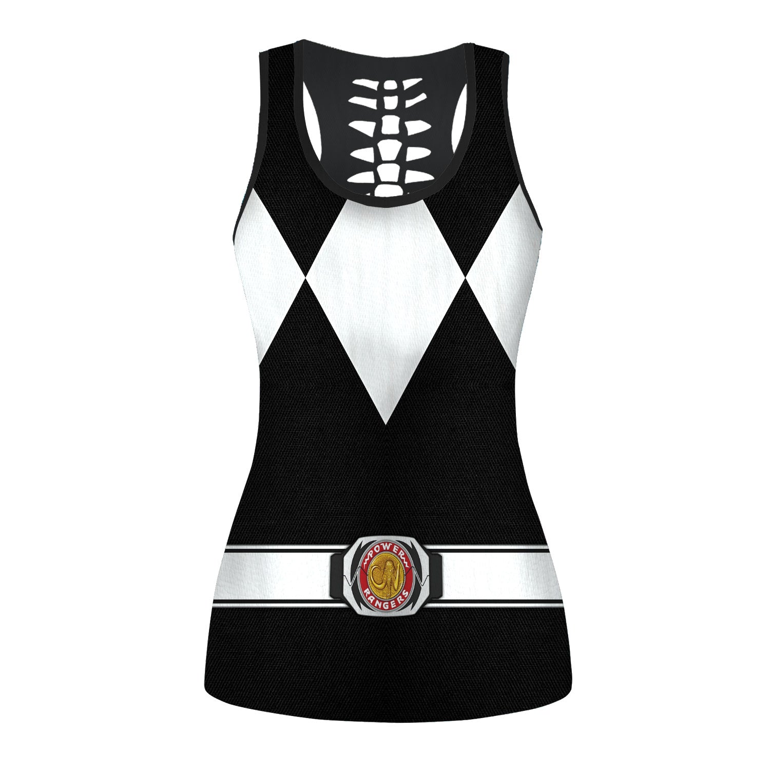 Black Ranger Mighty Morphin Tank Tops & Leggings