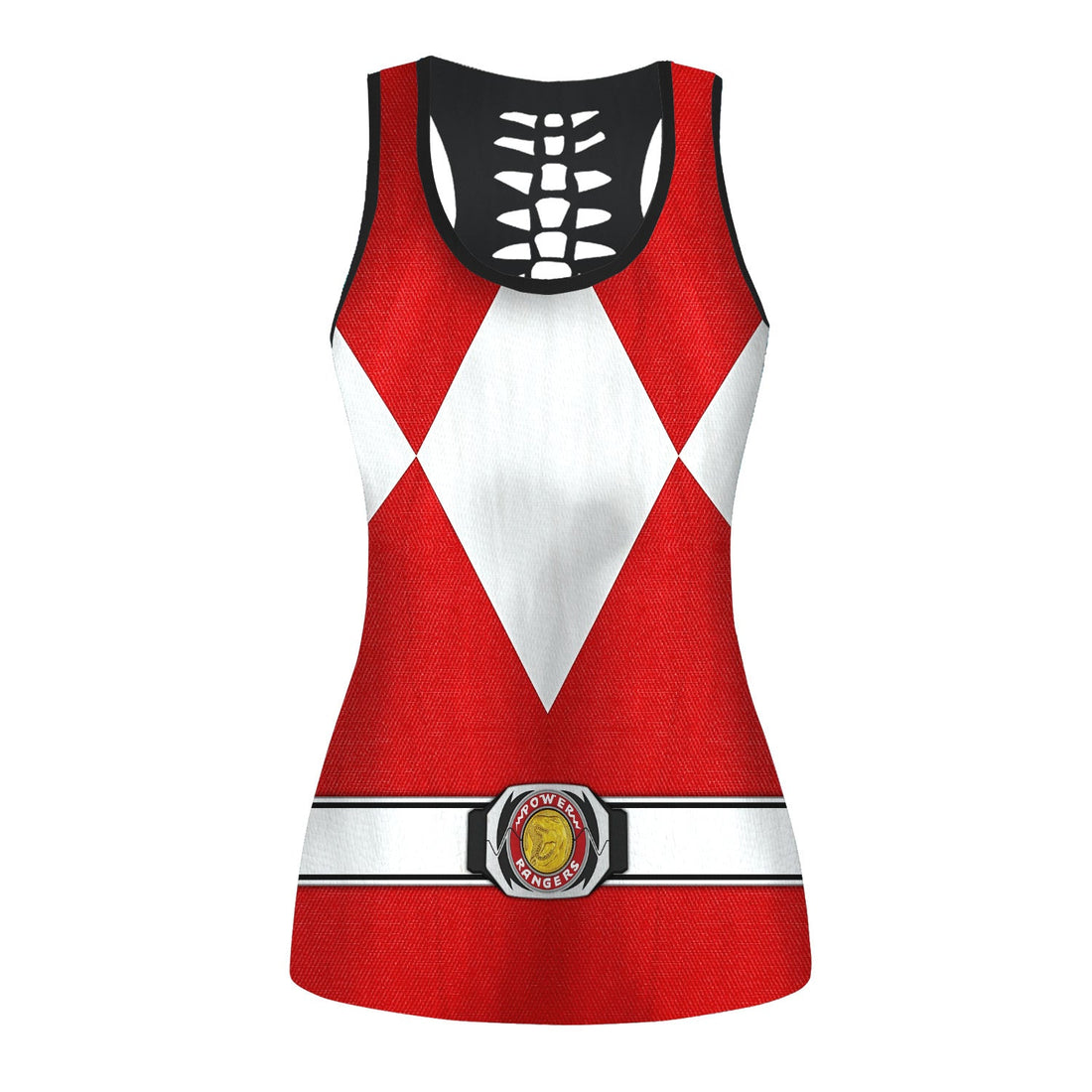 Red Ranger Mighty Morphin Tank Tops & Leggings