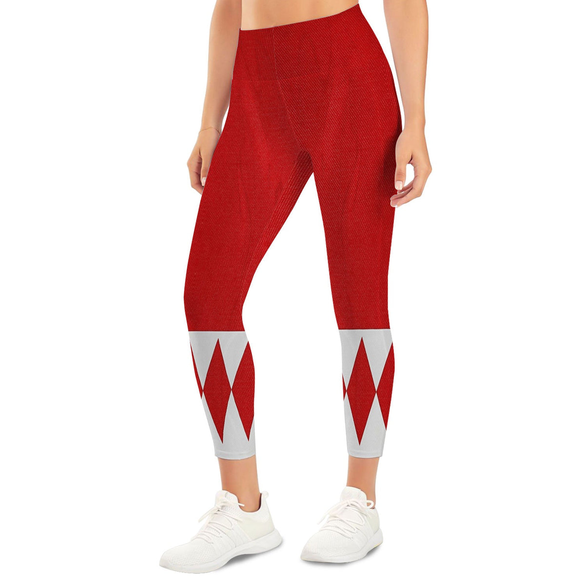 Red Ranger Mighty Morphin Tank Tops & Leggings