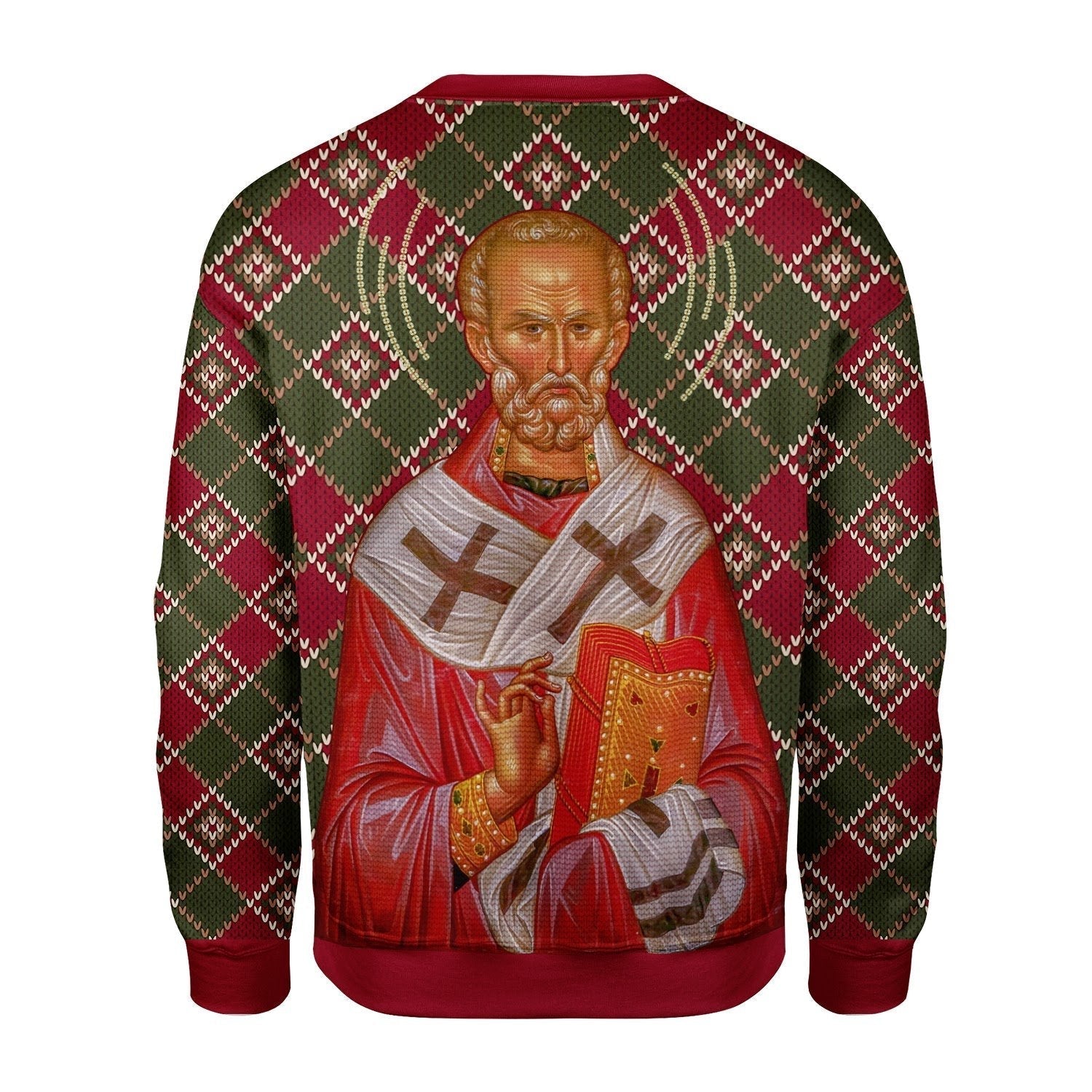 YMskins Christmas Sweater Saint Nicholas 3D Apparel
