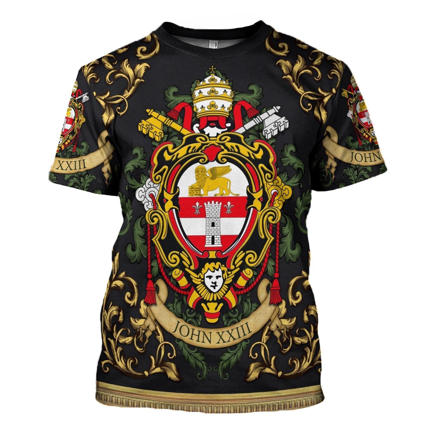 YMskins Unisex Tops Pullover Sweatshirt John XXIII Coat Of Arms 3D Apparel