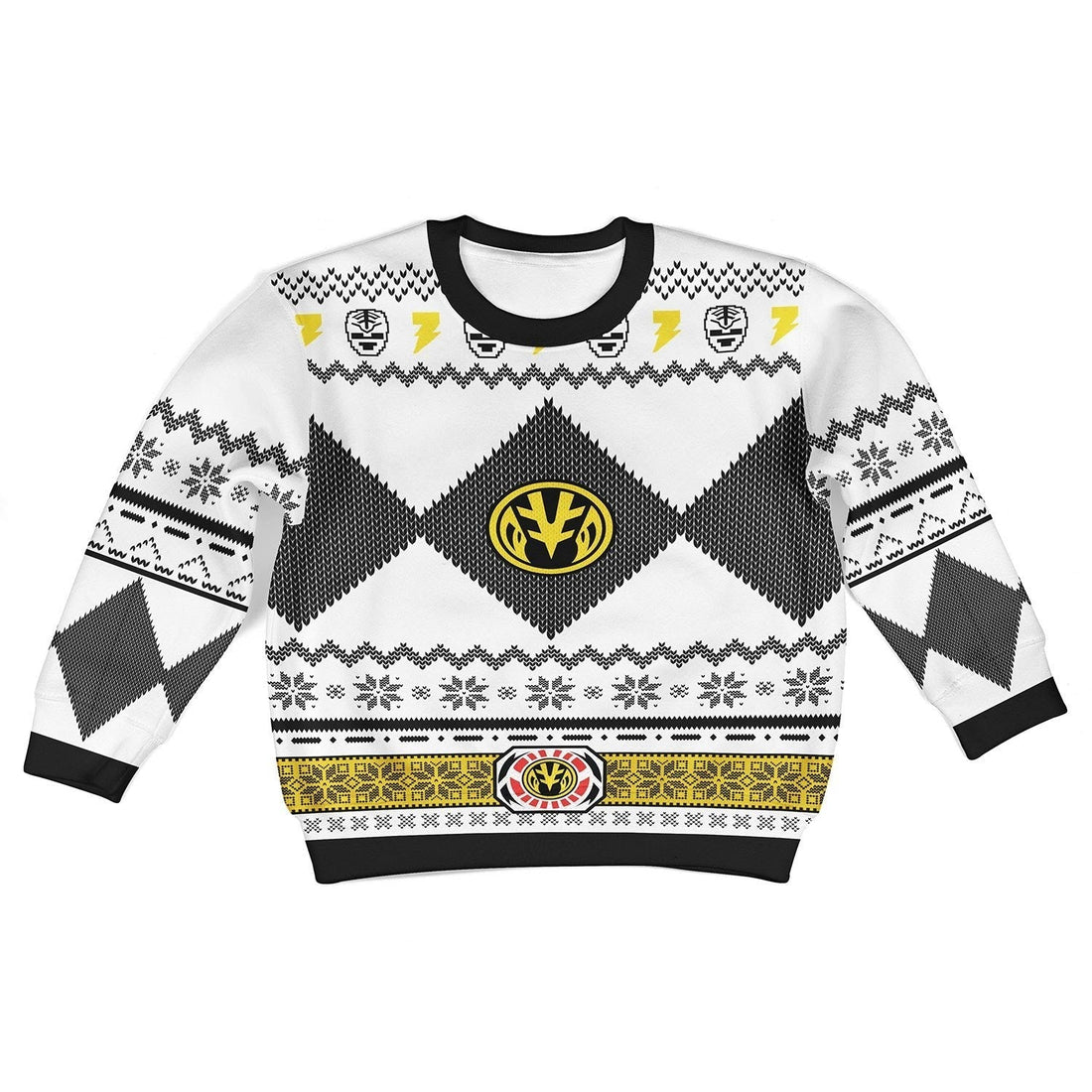 Gearhomies 3D Sweatshirt White MightyMorphin