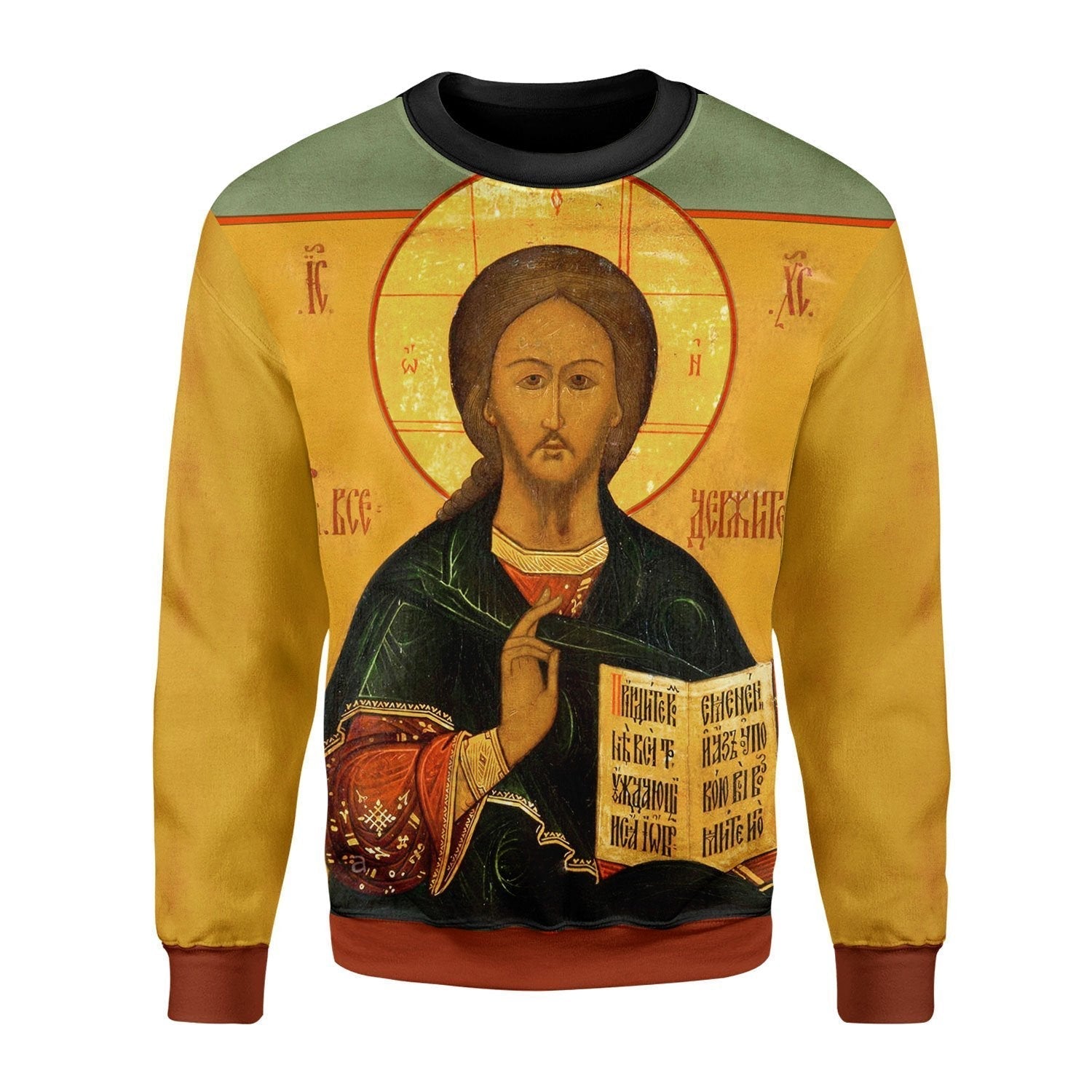 YMskins Unisex Sweatshirt Orthodox Jesus 3D Apparel