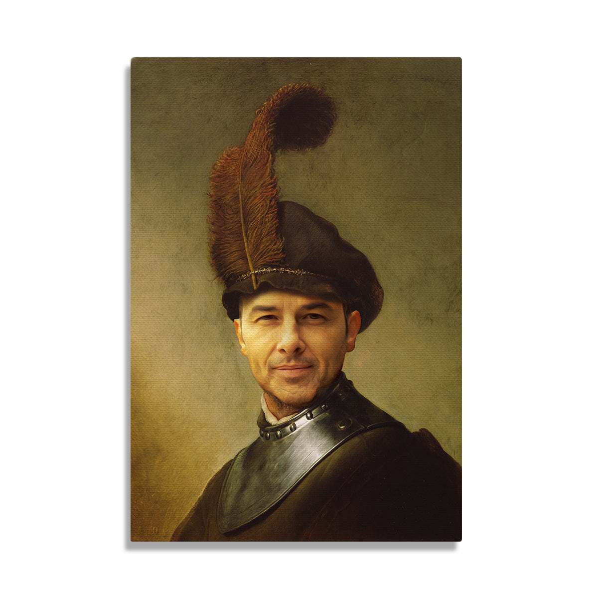 Personalized Canvas - An Old Man In Military Costume
