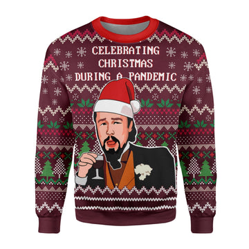 YMskins Christmas Sweater Celebrating Christmas During Pandemic 3D Apparel