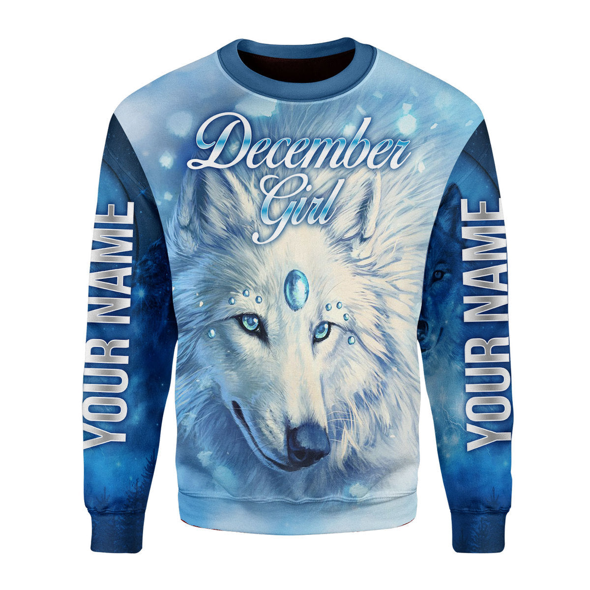 YMskins Personalized Ugly Sweater December Girl All Over Printed