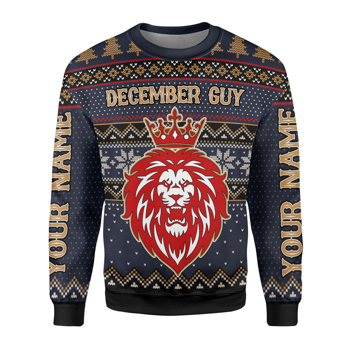 YMskins Personalized Sweatshirt December King All Over Printed