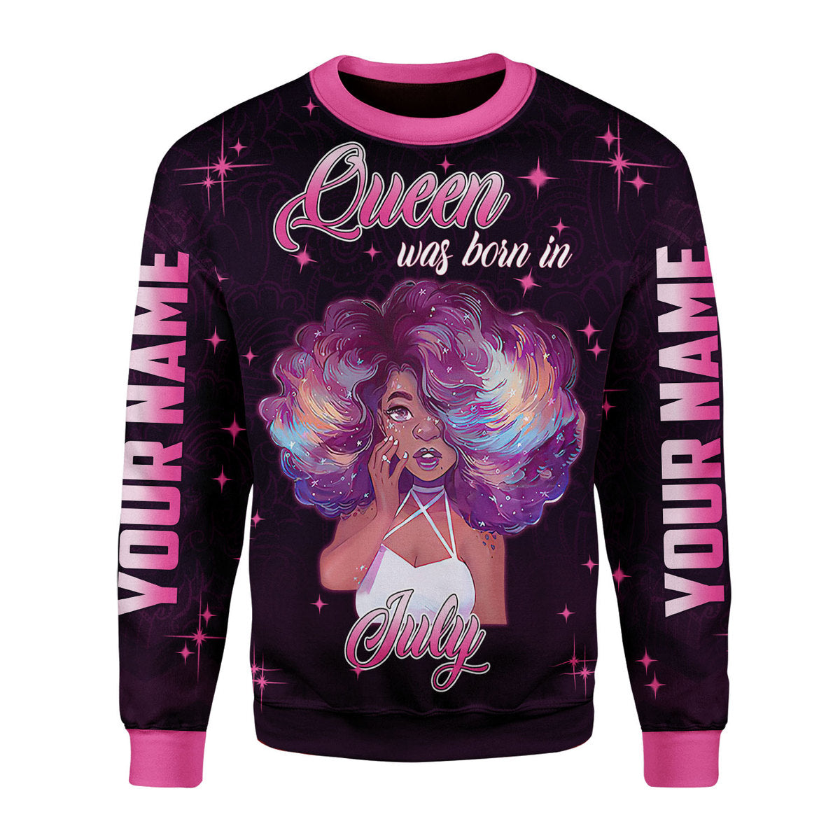 YMskins Personalized Tops July Girl She's Beautiful Bold All Over Printed