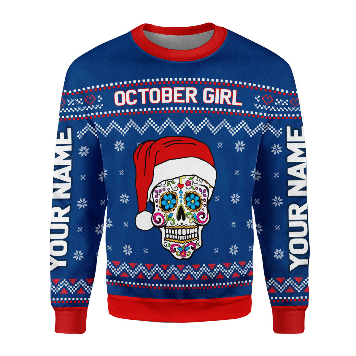 YMskins Personalized Sweatshirt October Girl I Am Who I Am All Over Printed