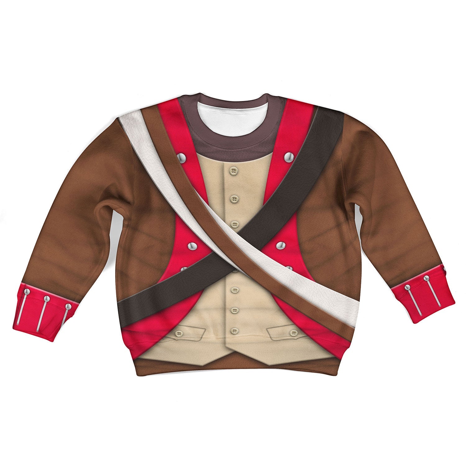 Kid American Infantry-6th Continental Regiment-1776-1783 Cosplay Kid Hoodie Sweatshirt T-Shirt