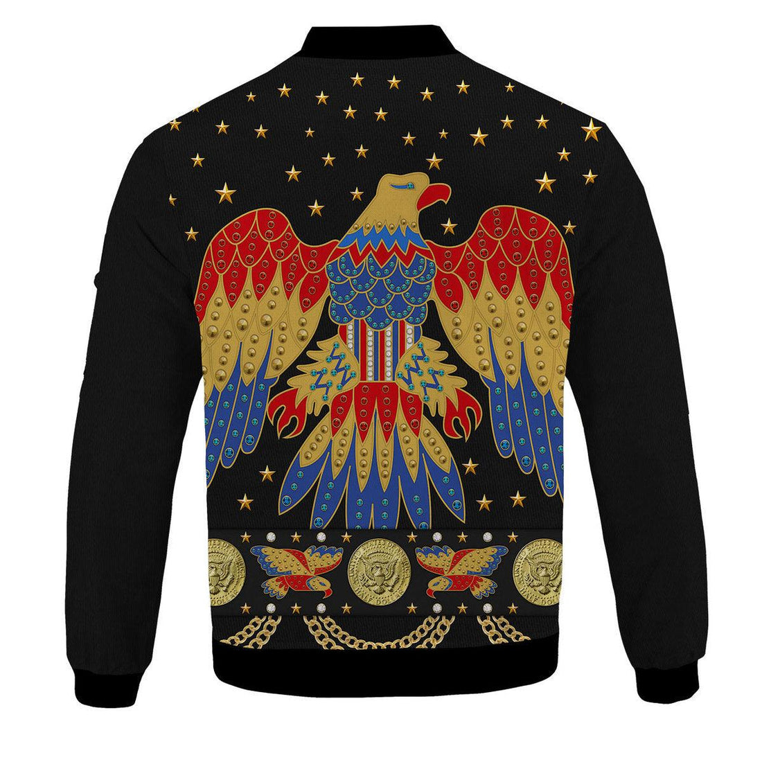 Gearhomie Elvis Eagle Red Bomber Jacket - Gearhomie.com