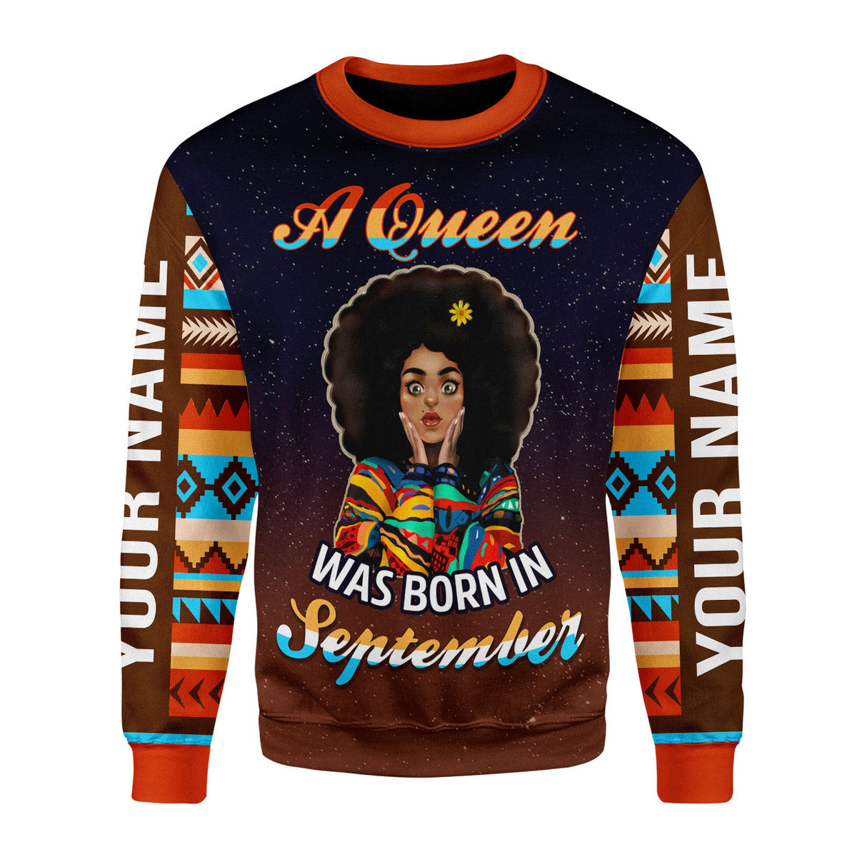 YMskins Personalized Sweatshirt September Girl All Over Printed