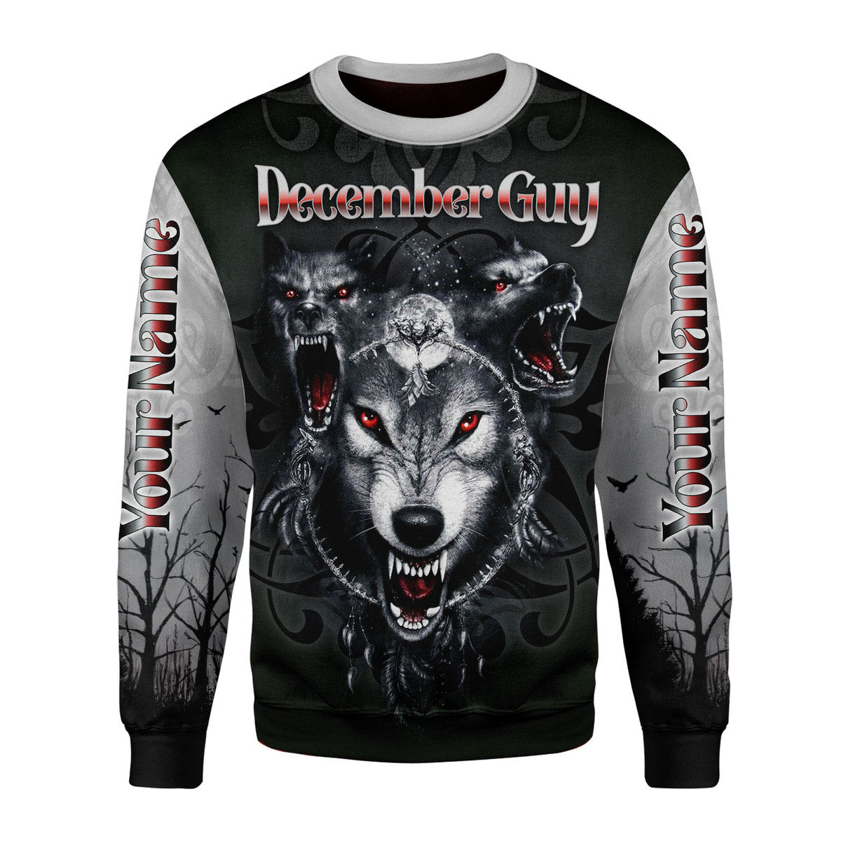 YMskins Personalized Ugly Sweater December Guy All Over Printed