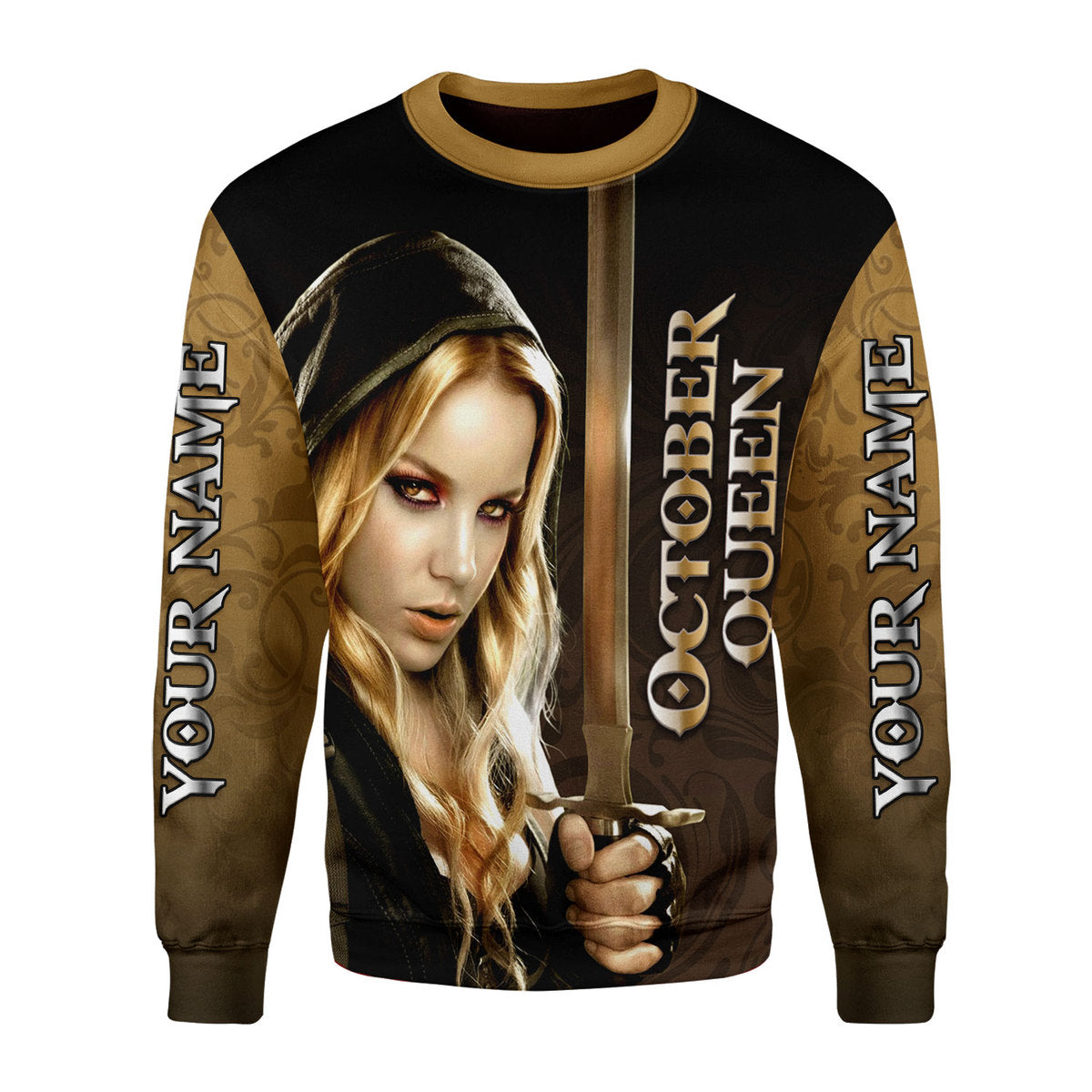 YMskins Personalized Ugly Sweater I'm An October Girl All Over Printed